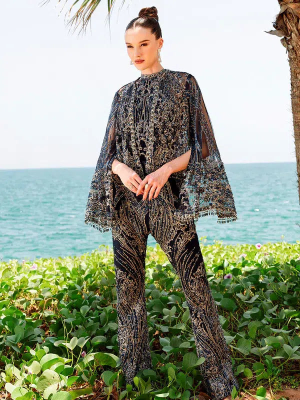 Epoque | Ciel Luxury Couture | Raven by Epoque - Designer Dress - Type: Formal - Available at Sana Yasir - 100% Original