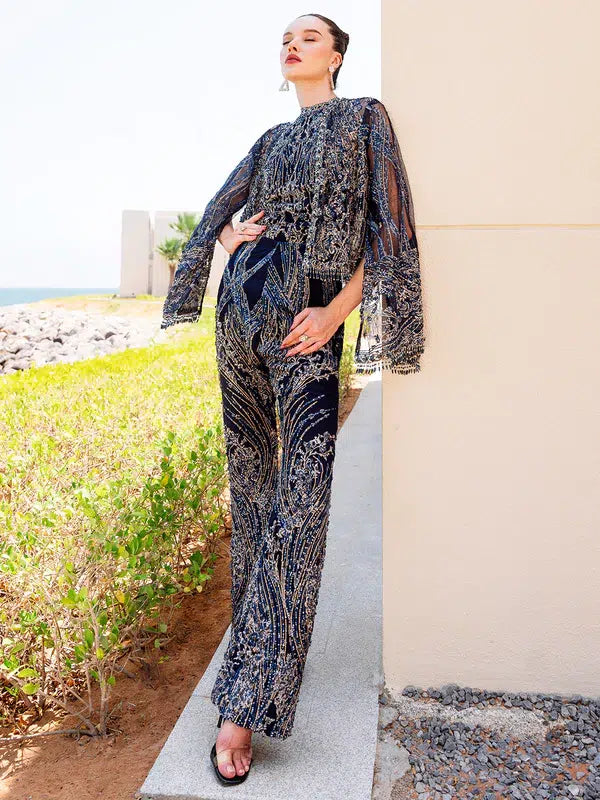Epoque | Ciel Luxury Couture | Raven by Epoque - Designer Dress - Type: Formal - Available at Sana Yasir - 100% Original