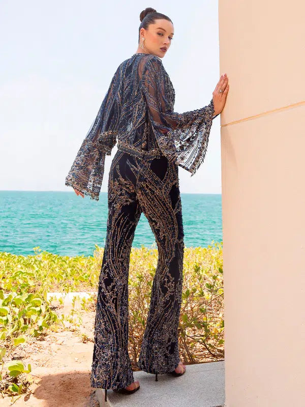 Epoque | Ciel Luxury Couture | Raven by Epoque - Designer Dress - Type: Formal - Available at Sana Yasir - 100% Original