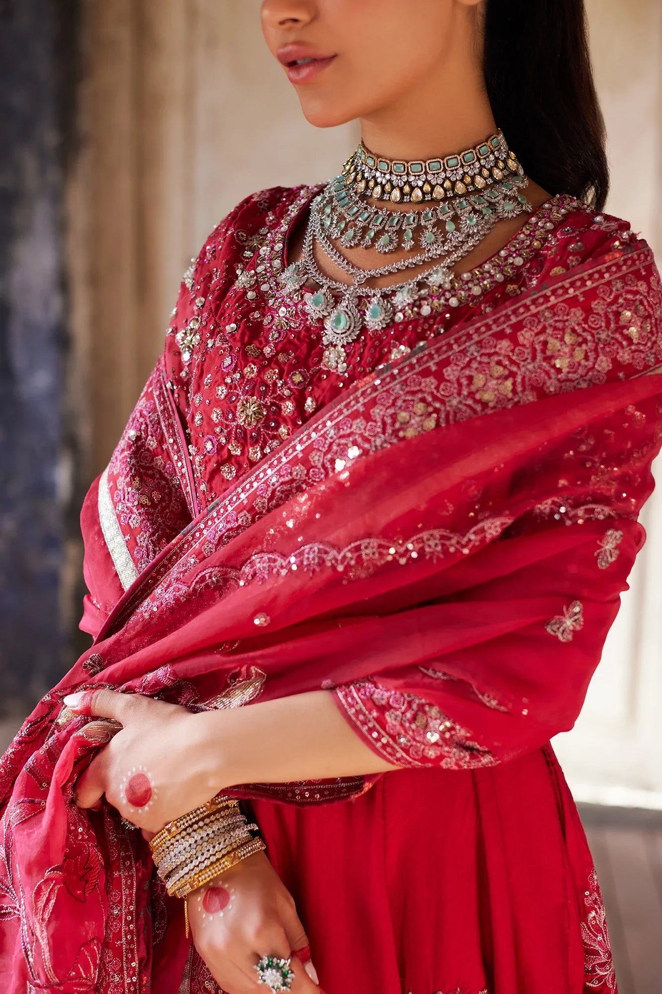 Ethnic | Luxe Formal Collection | E0021/115/307 by Ethnic - Designer Dress - Type: Bridal - Available at Sana Yasir - 100% Original