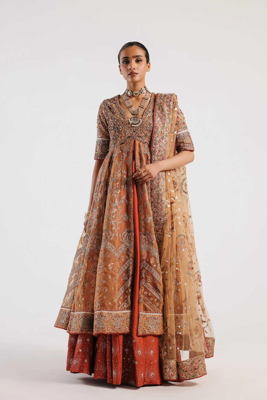 Ethnic | Luxe Formal Collection | E0022/115/114 by Ethnic - Designer Dress - Type: Bridal - Available at Sana Yasir - 100% Original