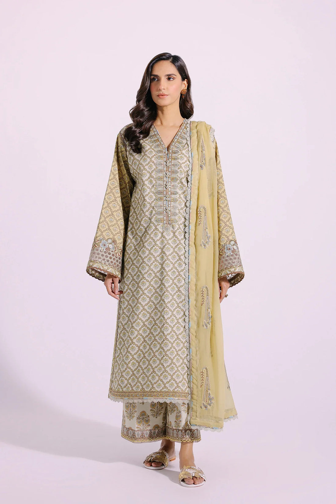 Ethnic | Rozana Collection SS 24 | E0404/203/130 by Ethnic - Designer Dress - Type: Luxury - Available at Sana Yasir - 100% Original