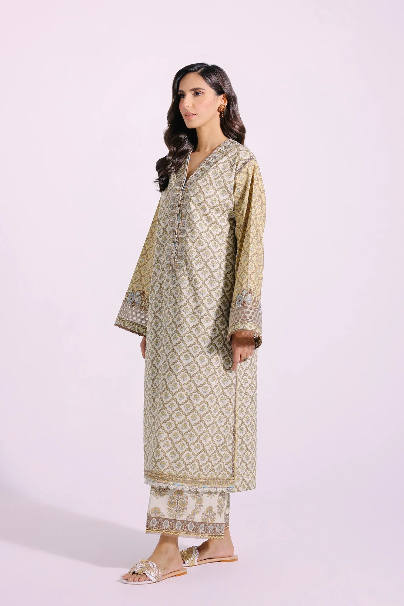 Ethnic | Rozana Collection SS 24 | E0404/203/130 by Ethnic - Designer Dress - Type: Luxury - Available at Sana Yasir - 100% Original