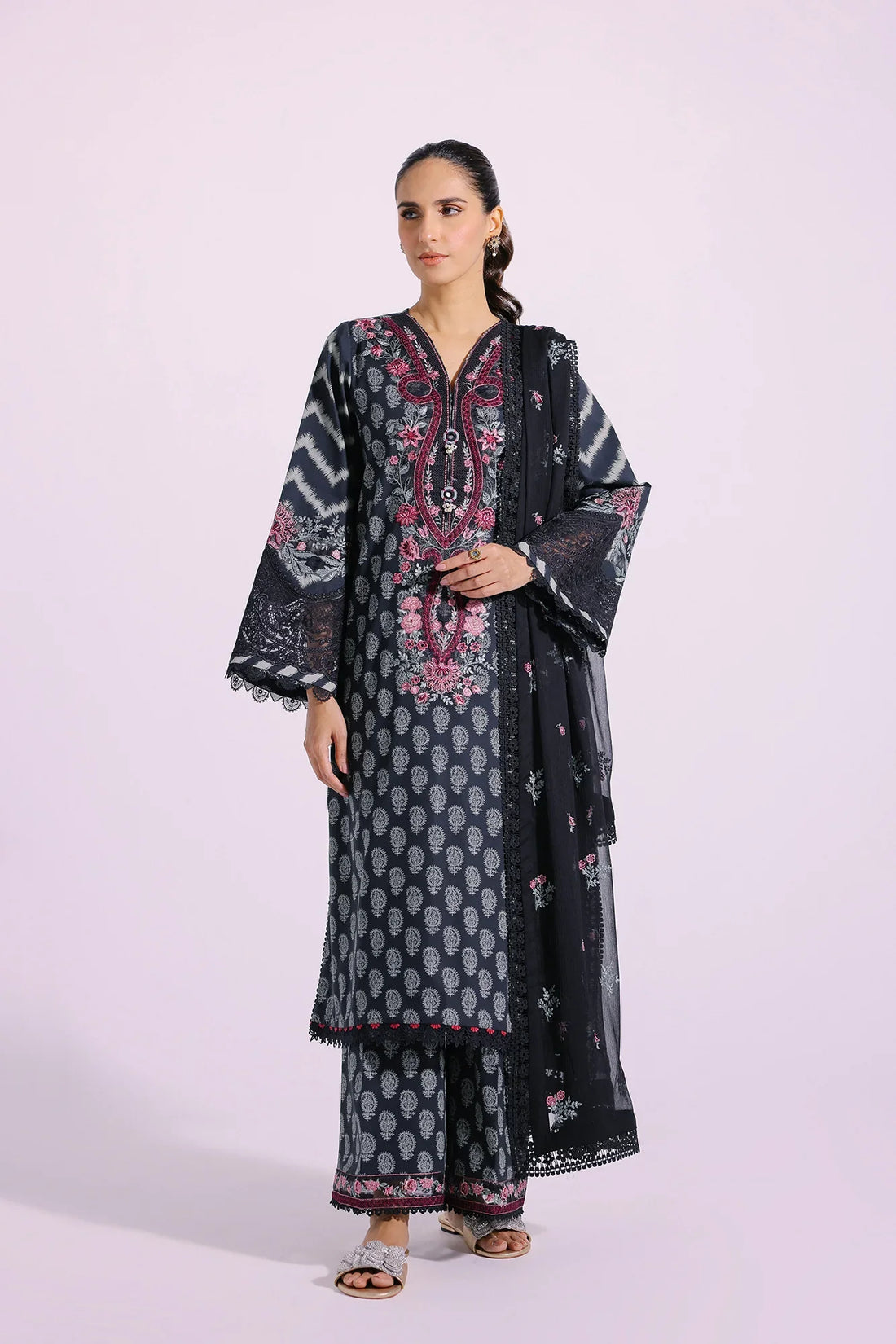Ethnic | Rozana Collection SS 24 | E0412/203/902 by Ethnic - Designer Dress - Type: Luxury - Available at Sana Yasir - 100% Original