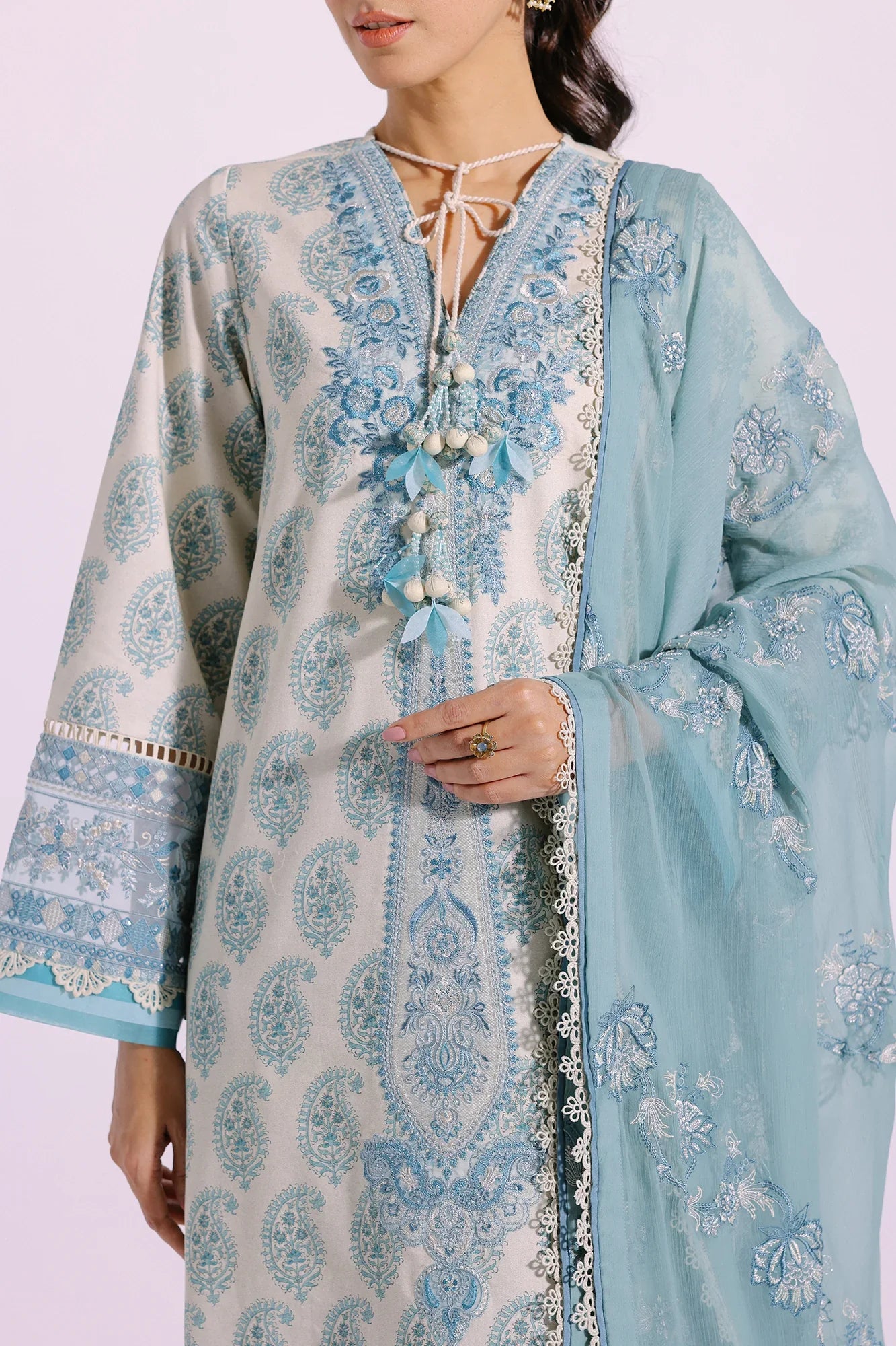 Ethnic | Rozana Collection SS 24 | E0414/203/130 by Ethnic - Designer Dress - Type: Luxury - Available at Sana Yasir - 100% Original