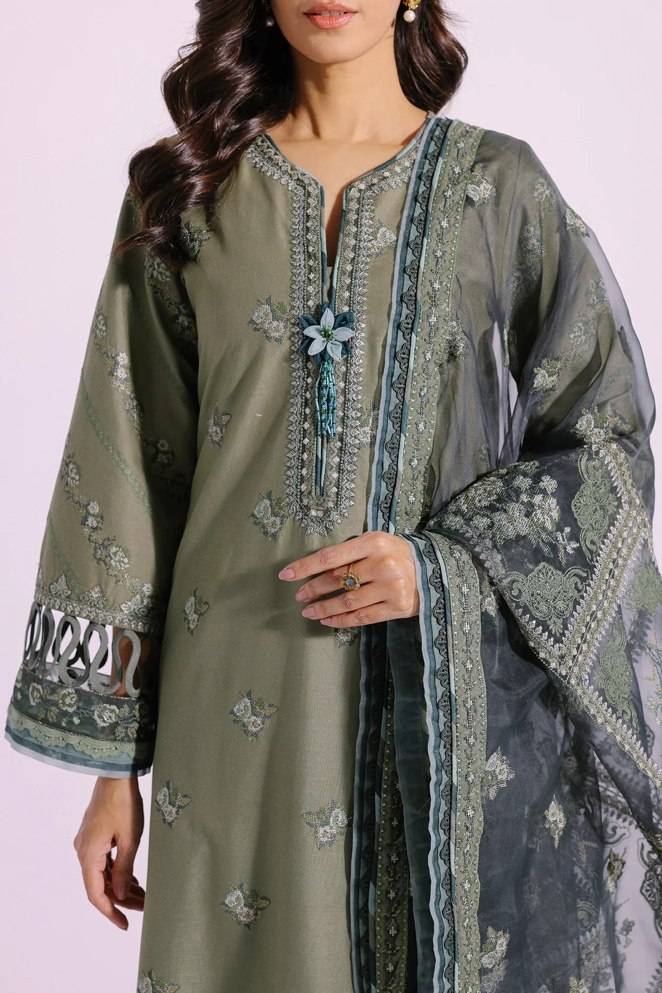 Ethnic | Rozana Collection SS 24 | E0415/203/127 by Ethnic - Designer Dress - Type: Luxury - Available at Sana Yasir - 100% Original