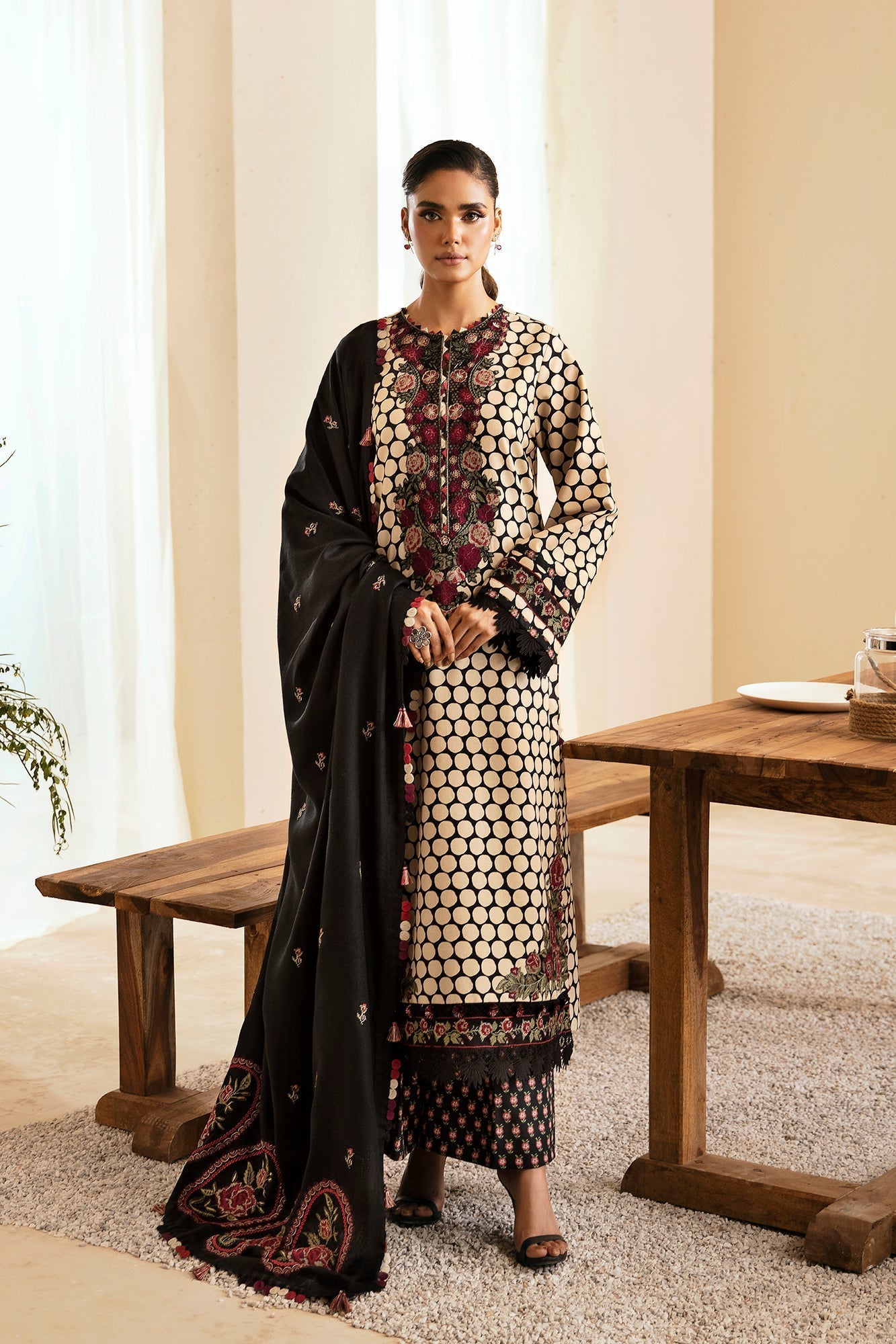Ethnic | Rozana Winter Collection | ET-09 by Ethnic - Designer Dress - Type: Ladies Clothes - Available at Sana Yasir - 100% Original