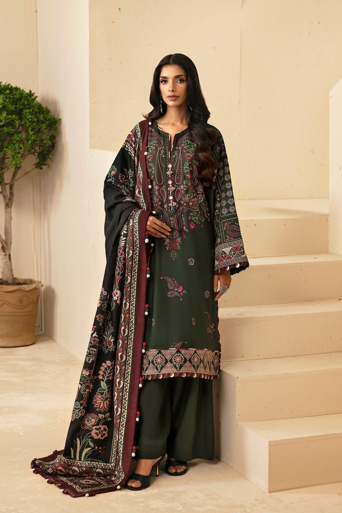 Ethnic | Rozana Winter Collection | ET-10 by Ethnic - Designer Dress - Type: Ladies Clothes - Available at Sana Yasir - 100% Original