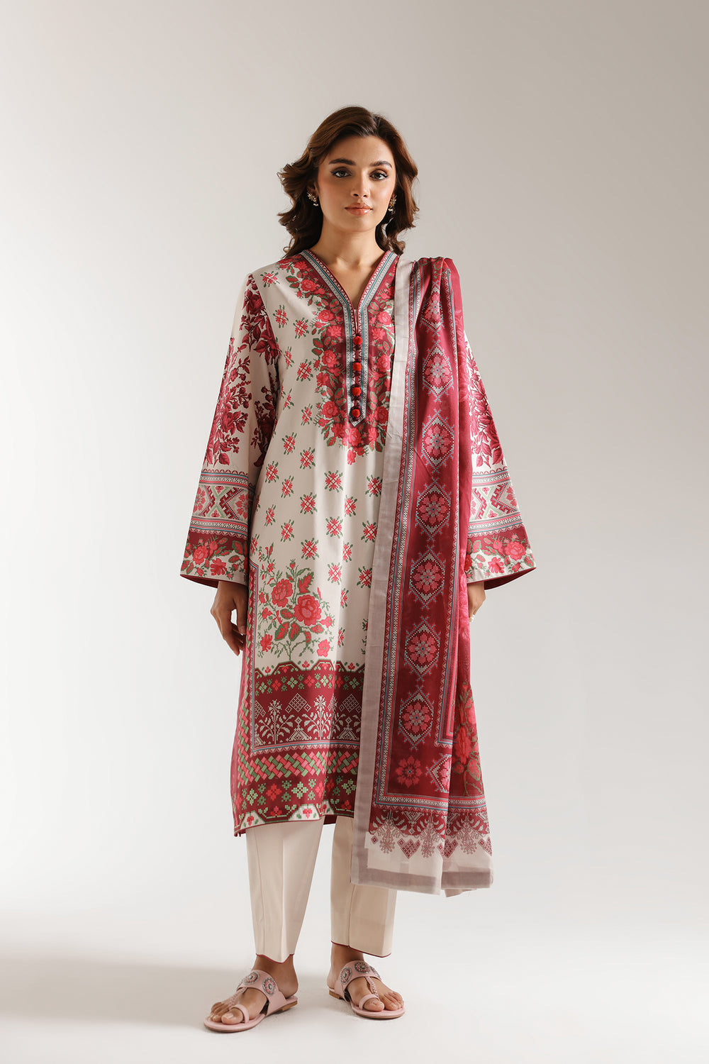 Ethnic | Spring Summer 25 | ES-07 by Ethnic - Designer Dress - Type: Ladies Clothes - Available at Sana Yasir - 100% Original