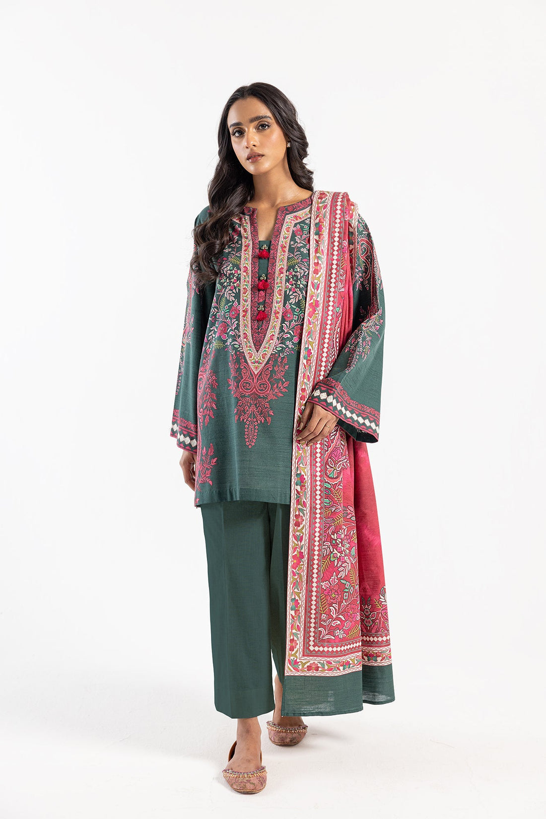 Ethnic | Winter Collection | E0484 by Ethnic - Designer Dress - Type: Ladies Clothes - Available at Sana Yasir - 100% Original