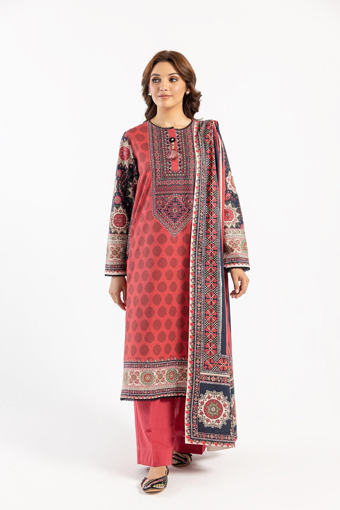 Ethnic | Winter Collection | EW0486 by Ethnic - Designer Dress - Type: Ladies Clothes - Available at Sana Yasir - 100% Original