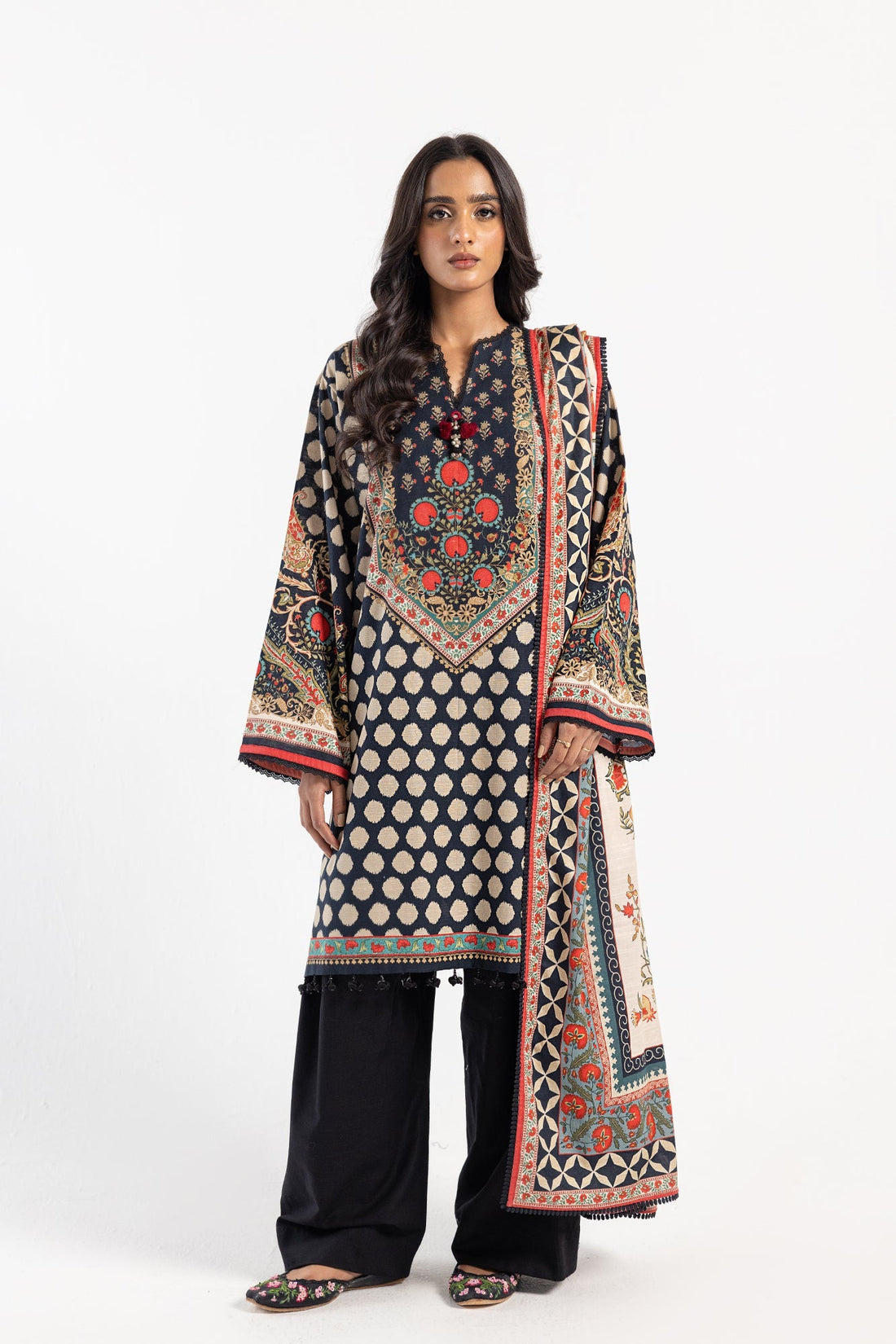 Ethnic | Winter Collection | EW0488 by Ethnic - Designer Dress - Type: Ladies Clothes - Available at Sana Yasir - 100% Original