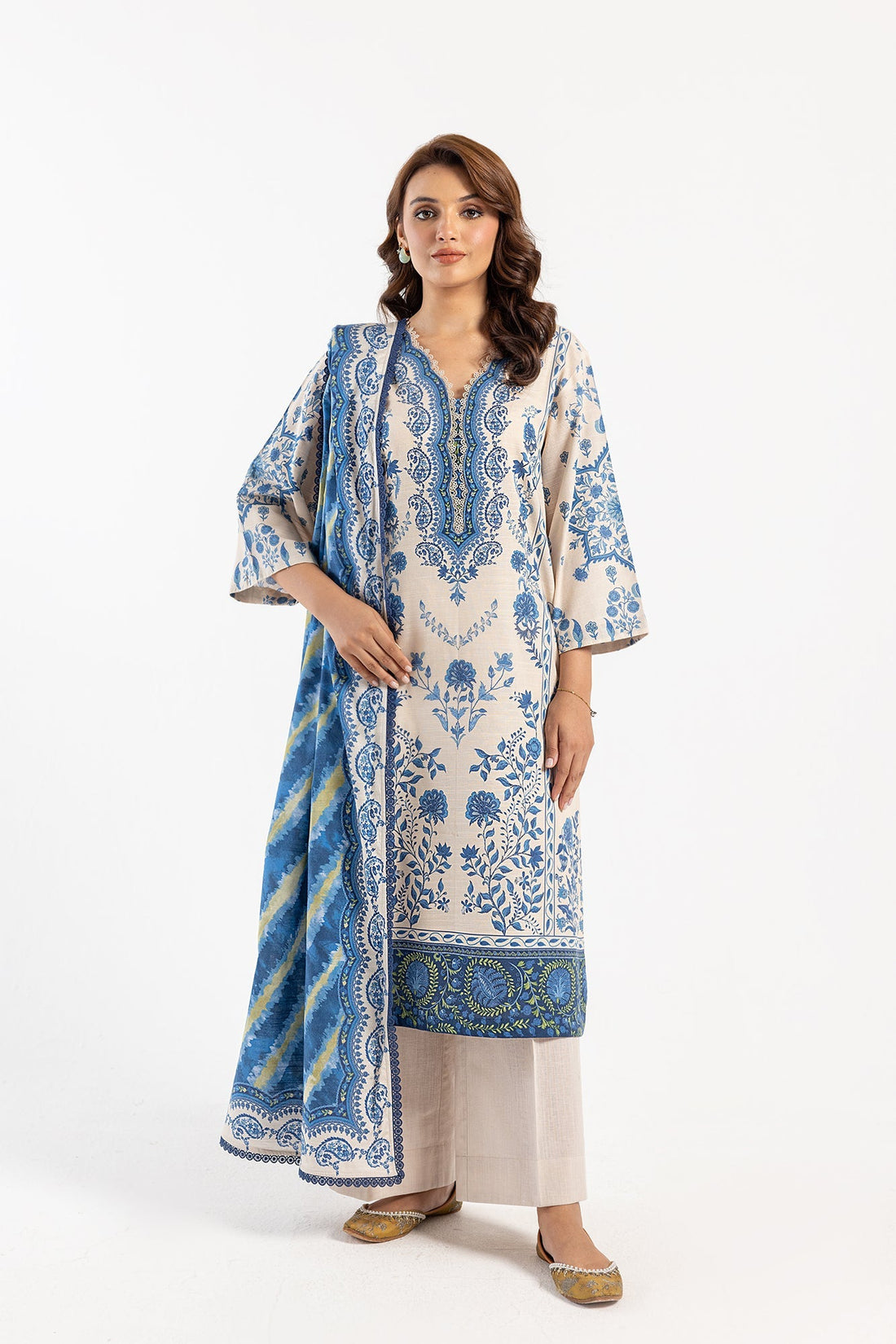 Ethnic | Winter Collection | EW0489 by Ethnic - Designer Dress - Type: Ladies Clothes - Available at Sana Yasir - 100% Original