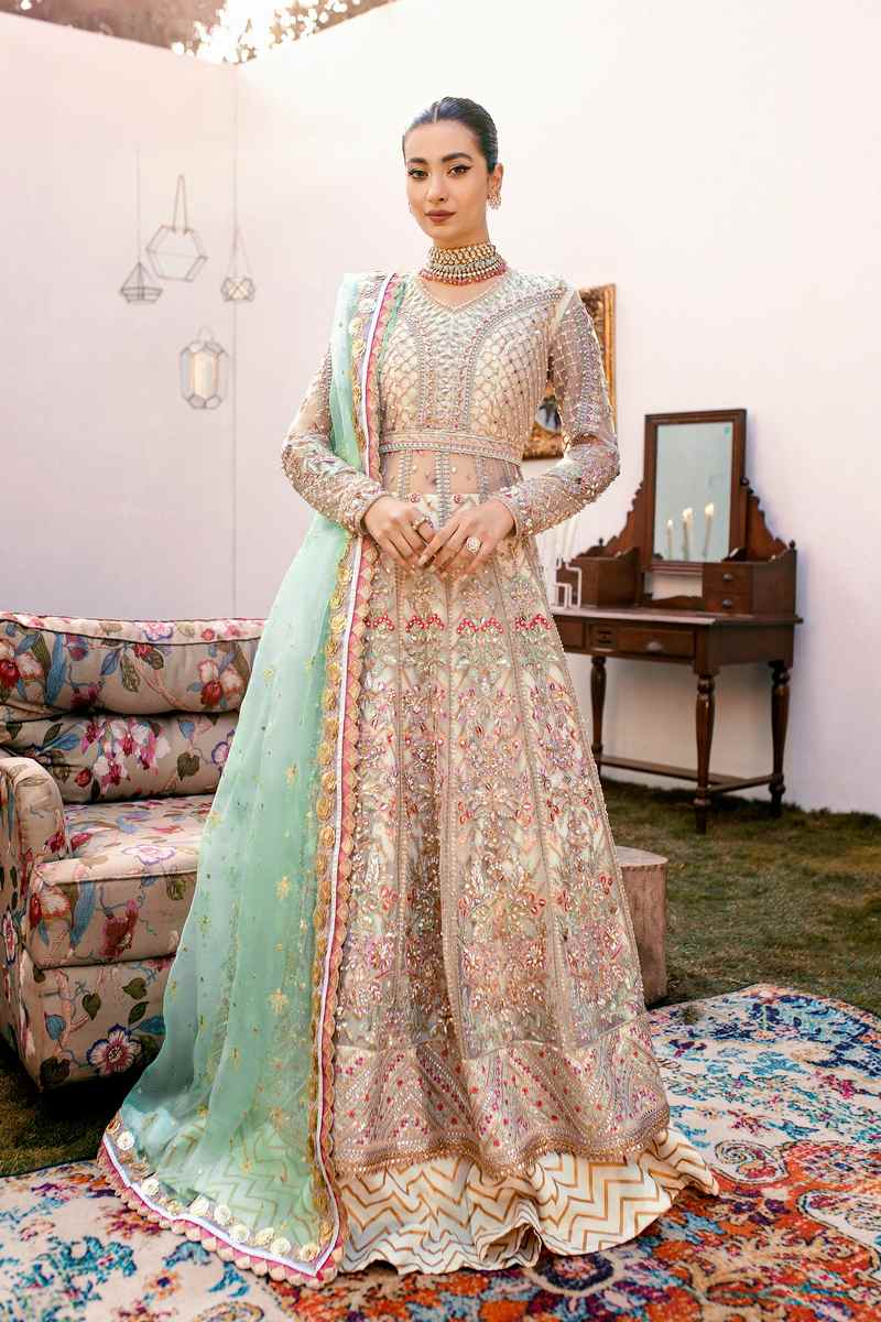 Ezra | Wedding Collection | Sage by Ezra - Designer Dress - Type: Bridal - Available at Sana Yasir - 100% Original