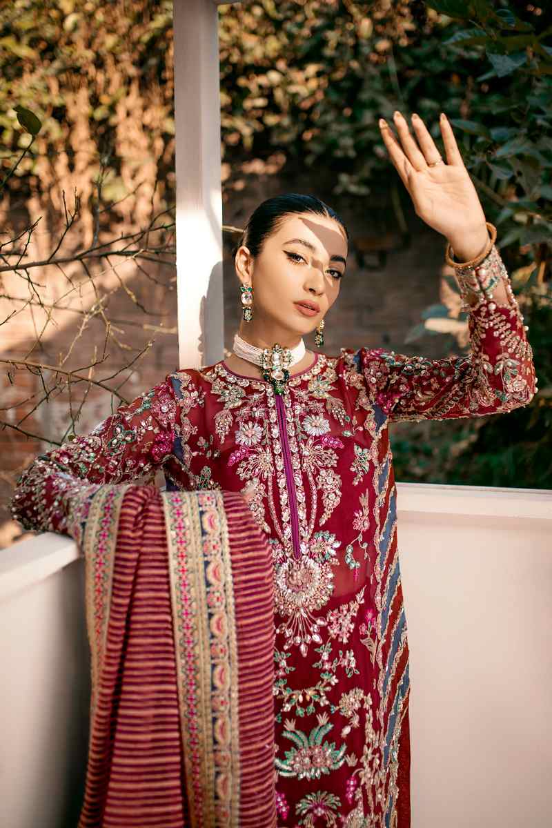 Ezra | Wedding Collection | Poppy by Ezra - Designer Dress - Type: Bridal - Available at Sana Yasir - 100% Original