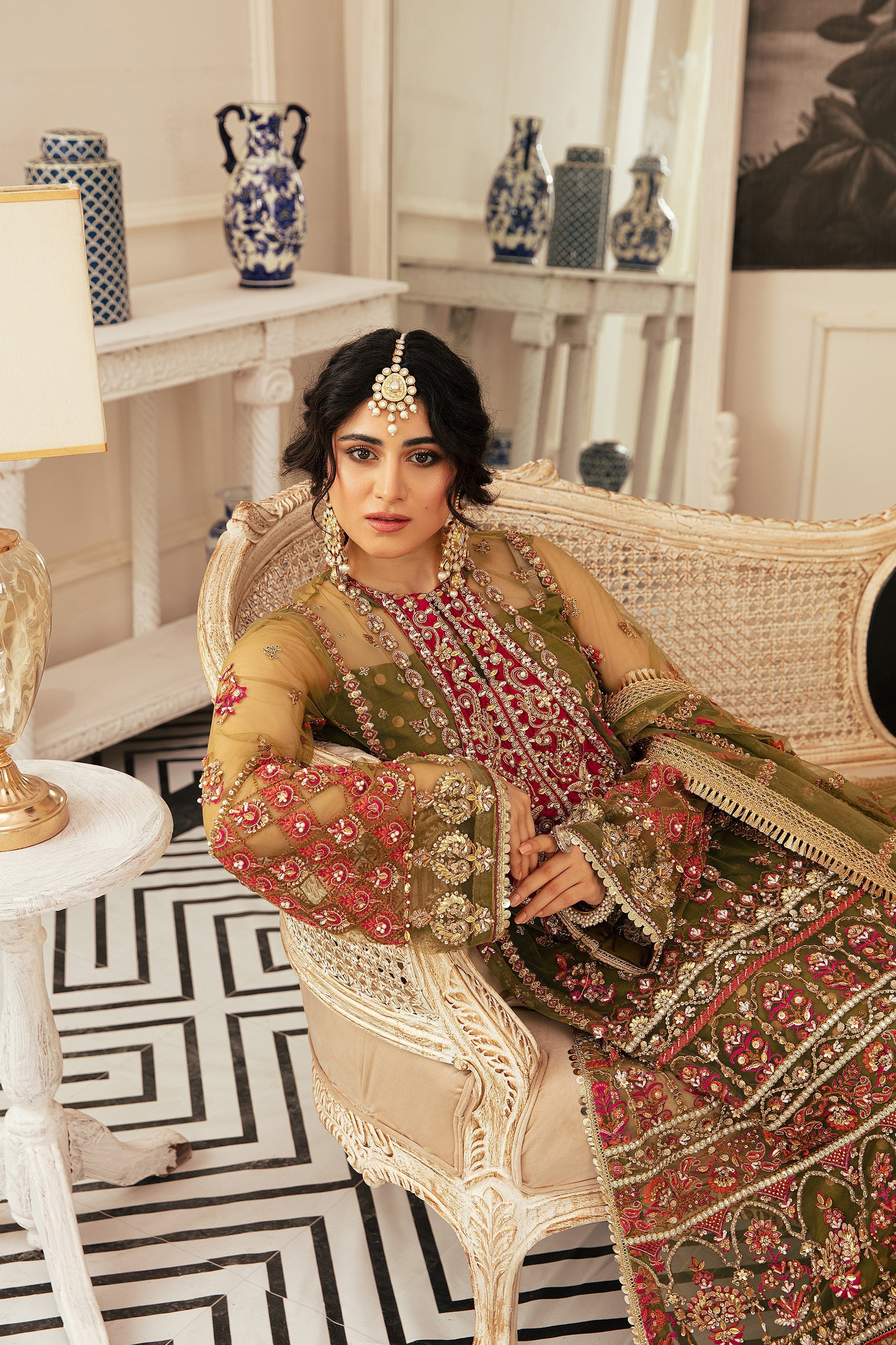 Ezra | Wedding Collection | Naaz by Ezra - Designer Dress - Type: Bridal - Available at Sana Yasir - 100% Original