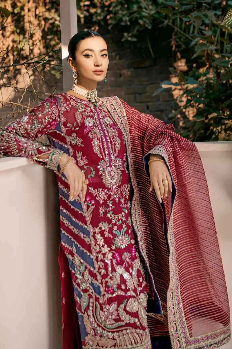 Ezra | Wedding Collection | Poppy by Ezra - Designer Dress - Type: Bridal - Available at Sana Yasir - 100% Original