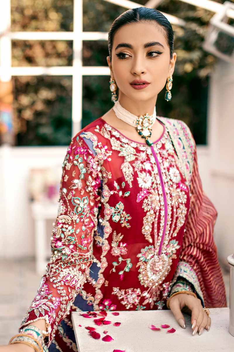 Ezra | Wedding Collection | Poppy by Ezra - Designer Dress - Type: Bridal - Available at Sana Yasir - 100% Original