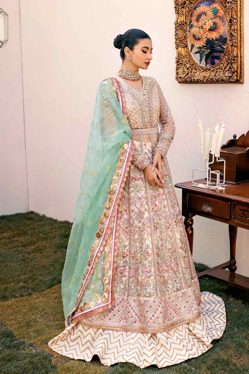 Ezra | Wedding Collection | Sage by Ezra - Designer Dress - Type: Bridal - Available at Sana Yasir - 100% Original