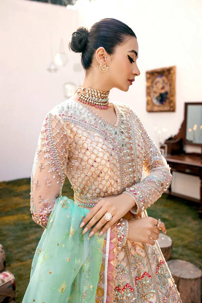 Ezra | Wedding Collection | Sage by Ezra - Designer Dress - Type: Bridal - Available at Sana Yasir - 100% Original