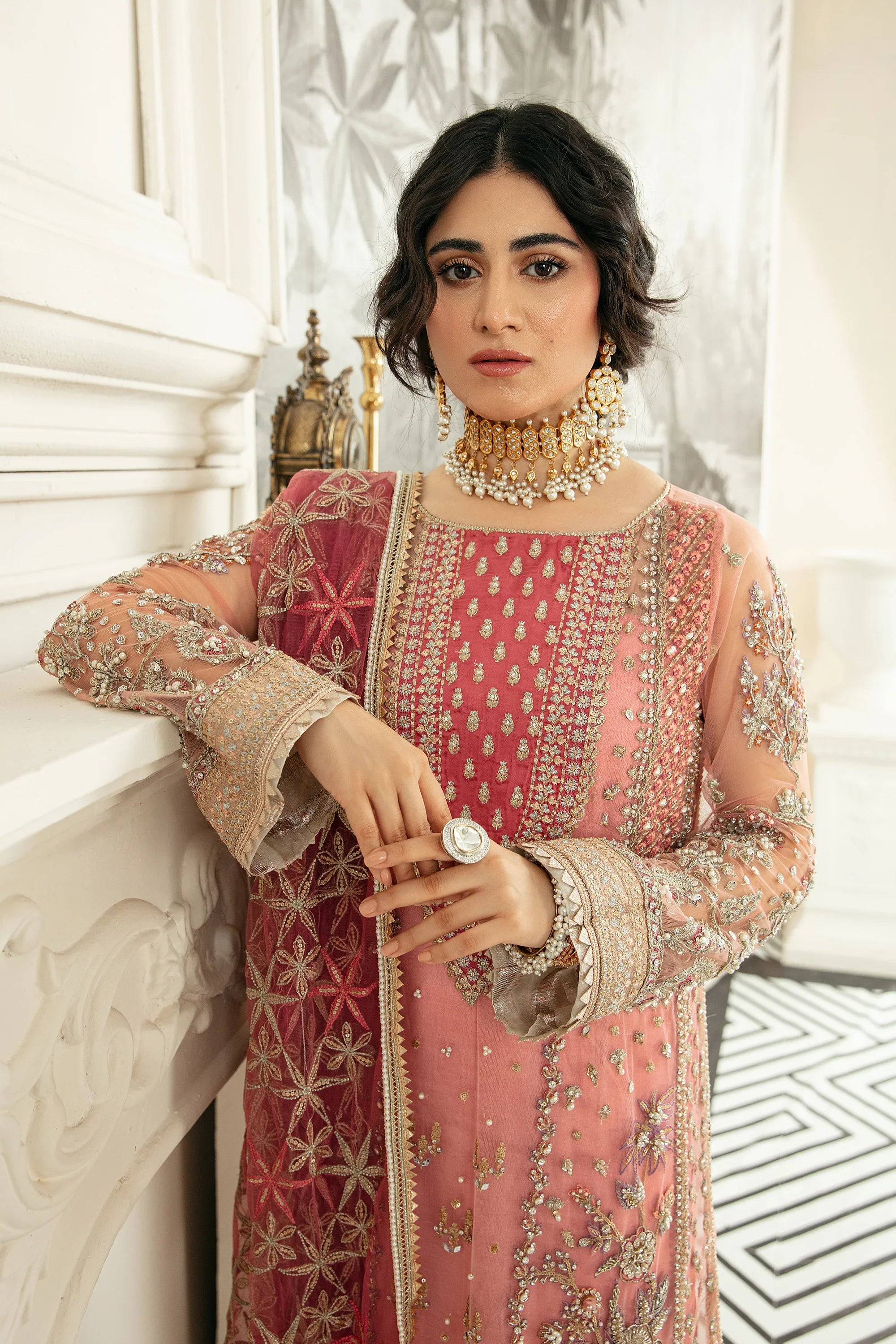 Ezra | Wedding Collection | Sahiba by Ezra - Designer Dress - Type: Bridal - Available at Sana Yasir - 100% Original