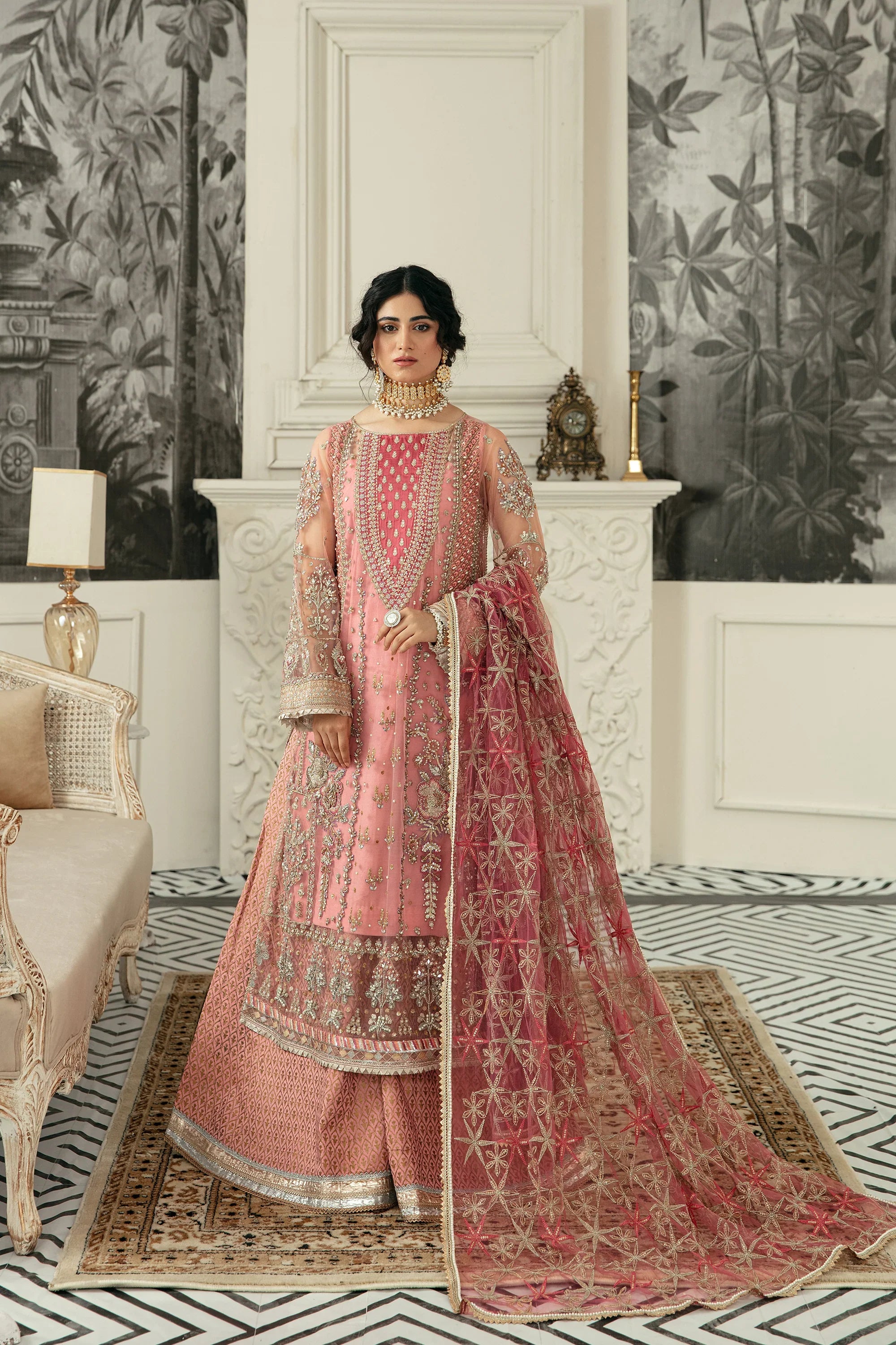 Ezra | Wedding Collection | Sahiba by Ezra - Designer Dress - Type: Bridal - Available at Sana Yasir - 100% Original