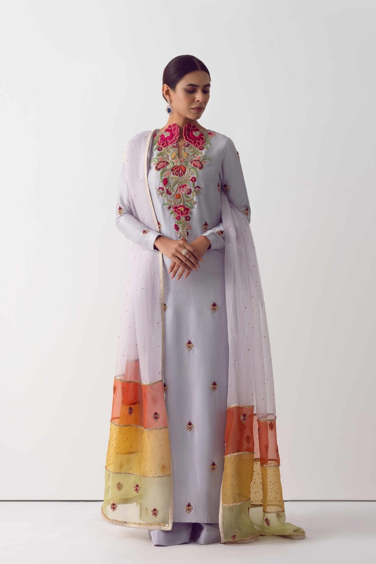 Fahad Hussayn | Formals 2024 | MARAATI by Fahad Hussayn - Designer Dress - Type: Ladies Clothes - Available at Sana Yasir - 100% Original