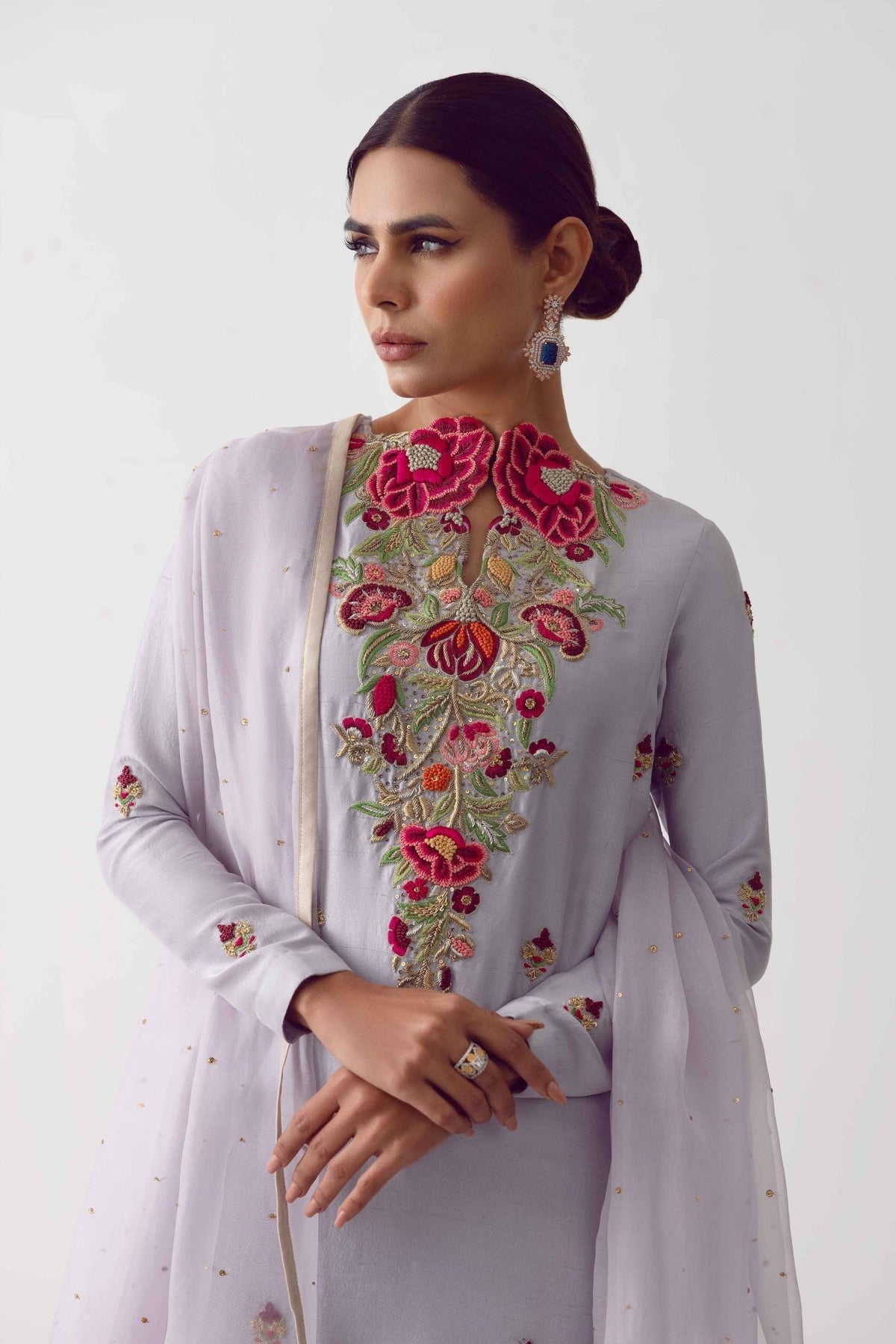 Fahad Hussayn | Formals 2024 | MARAATI by Fahad Hussayn - Designer Dress - Type: Ladies Clothes - Available at Sana Yasir - 100% Original