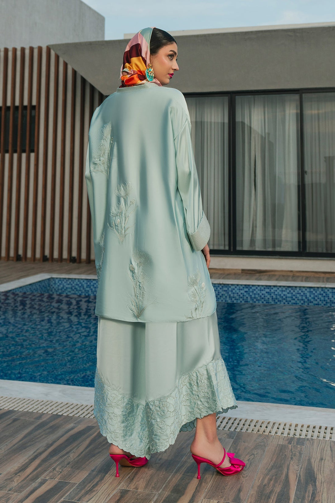 Fahad Hussayn | Lawn Banger | Aqua Babe by Erum Khan - Designer Dress - Type: Ladies Clothes - Available at Sana Yasir - 100% Original