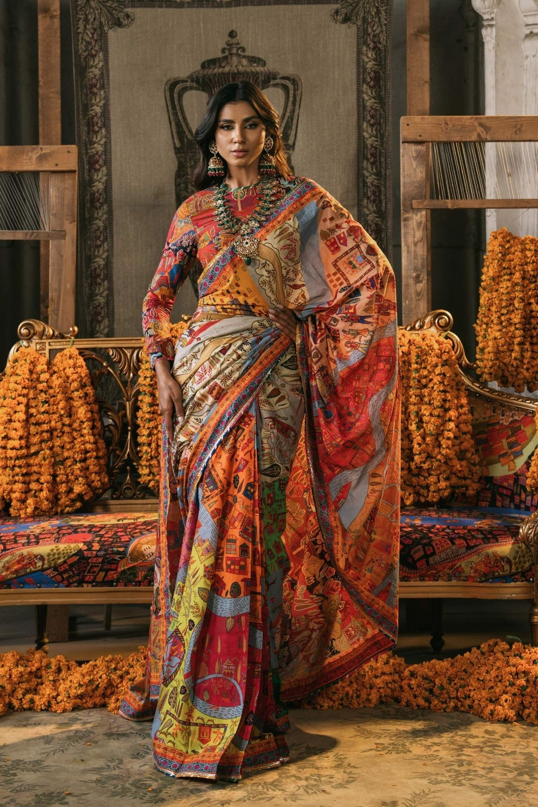 Fahad Hussayn | Lawn Banger | Mewar by Fahad Hussayn - Designer Dress - Type: Ladies Clothes - Available at Sana Yasir - 100% Original