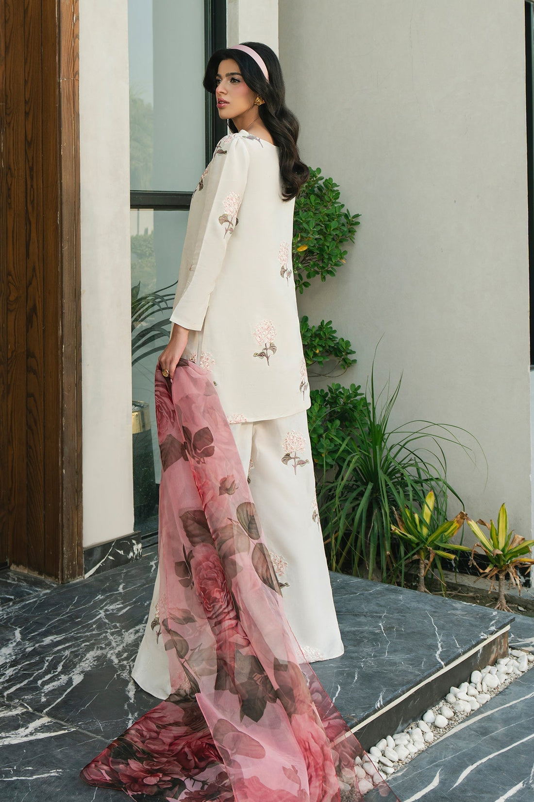 Fahad Hussayn | Lawn Banger | Peony by Erum Khan - Designer Dress - Type: Ladies Clothes - Available at Sana Yasir - 100% Original