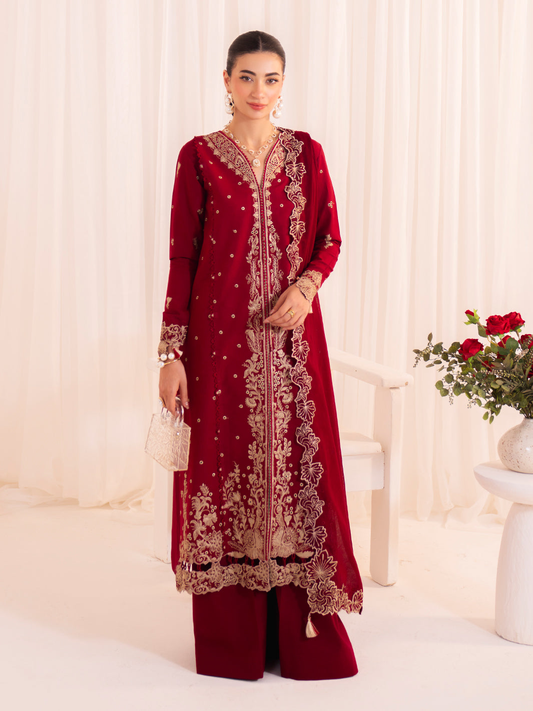 Faiza Faisal | Celine Eid 25 | ELINA by Faiza Faisal - Designer Dress - Type: Ladies Clothes - Available at Sana Yasir - 100% Original
