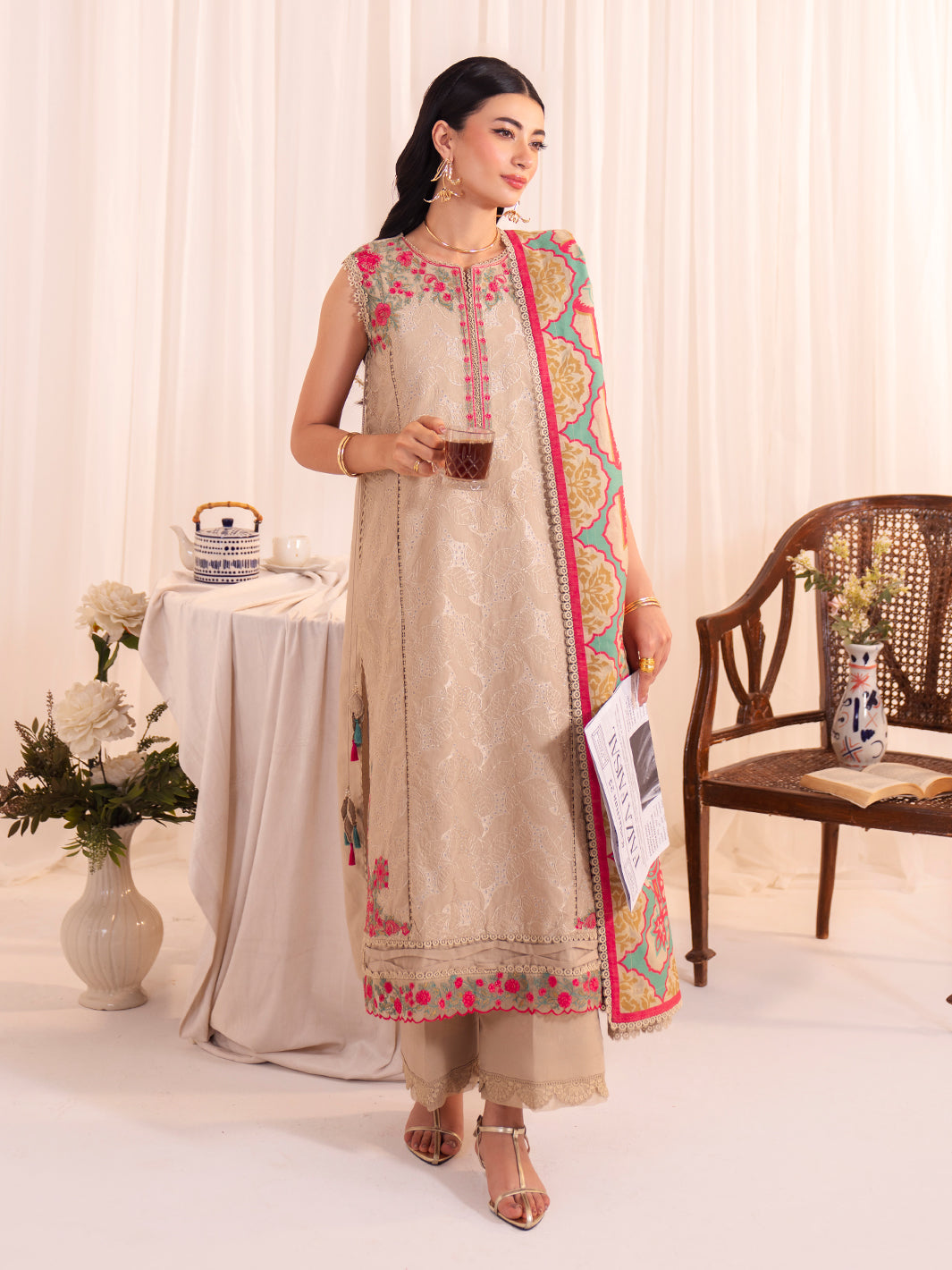 Faiza Faisal | Celine Eid 25 | NEHA by Faiza Faisal - Designer Dress - Type: Ladies Clothes - Available at Sana Yasir - 100% Original
