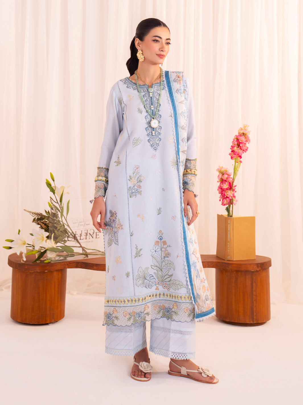 Faiza Faisal | Celine Eid 25 | ROMY by Faiza Faisal - Designer Dress - Type: Ladies Clothes - Available at Sana Yasir - 100% Original