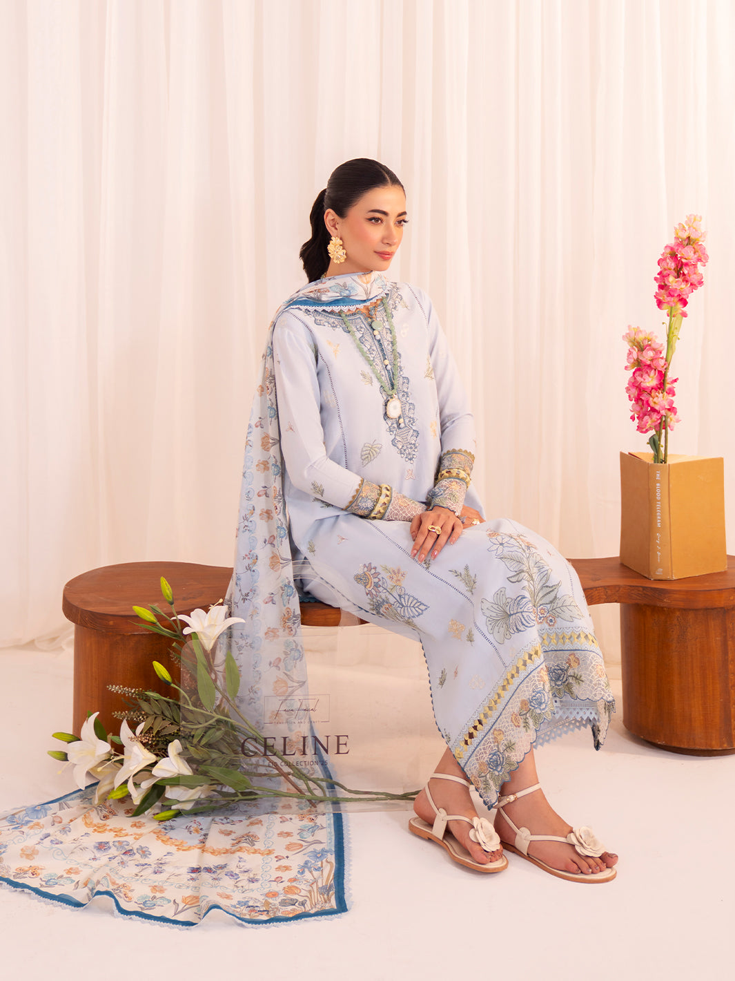 Faiza Faisal | Celine Eid 25 | ROMY by Faiza Faisal - Designer Dress - Type: Ladies Clothes - Available at Sana Yasir - 100% Original
