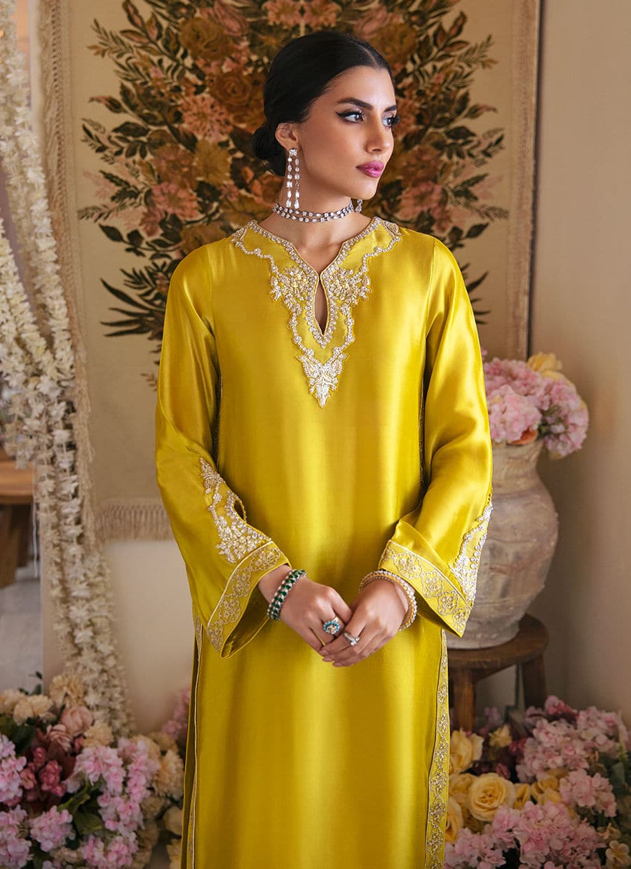 Farah Talib Aziz | Mayna Festive Luxe | Veesta Lime by Farah Talib Aziz - Designer Dress - Type: Bridal - Available at Sana Yasir - 100% Original