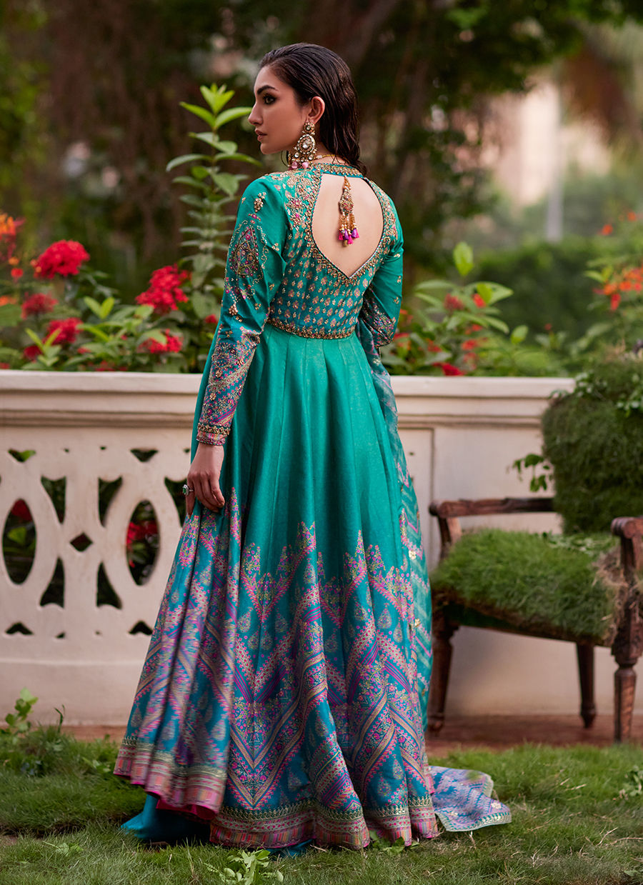 Farah Talib Aziz | Mayna Festive Prints 24 | Aalam Kalidaar And Dupatta by Farah Talib Aziz - Designer Dress - Type: Ladies Clothes - Available at Sana Yasir - 100% Original