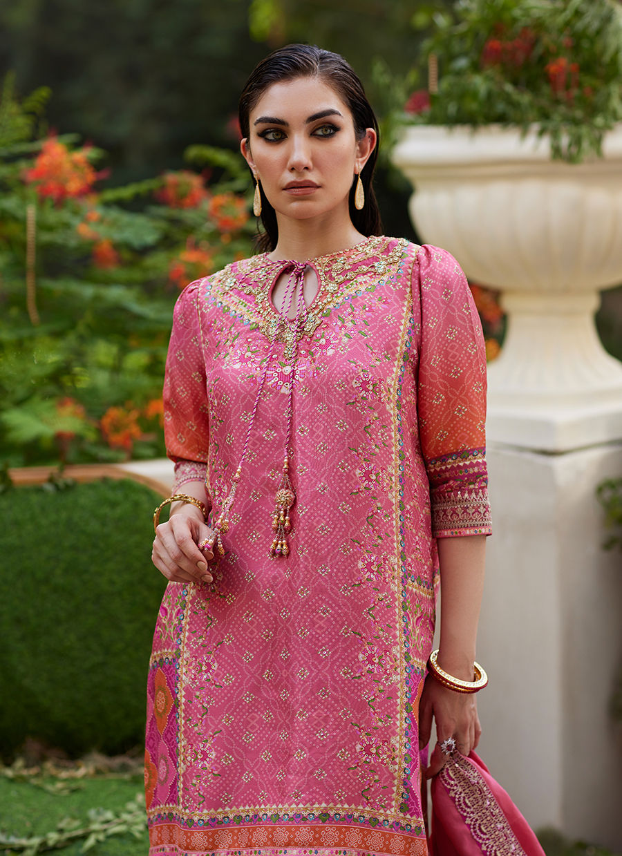 Farah Talib Aziz | Mayna Festive Prints 24 | Abila Shirt And Dupatta by Farah Talib Aziz - Designer Dress - Type: Ladies Clothes - Available at Sana Yasir - 100% Original
