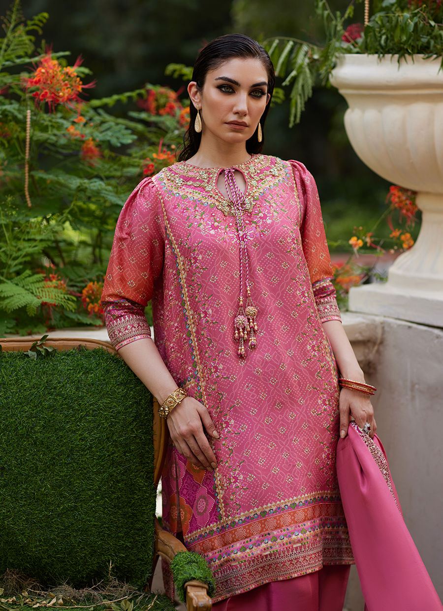 Farah Talib Aziz | Mayna Festive Prints 24 | Abila Shirt And Dupatta by Farah Talib Aziz - Designer Dress - Type: Ladies Clothes - Available at Sana Yasir - 100% Original
