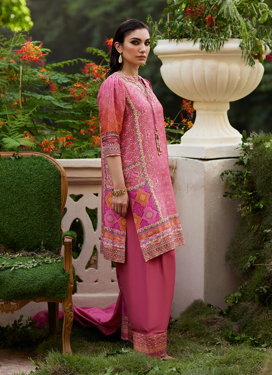 Farah Talib Aziz | Mayna Festive Prints 24 | Abila Shirt And Dupatta by Farah Talib Aziz - Designer Dress - Type: Ladies Clothes - Available at Sana Yasir - 100% Original