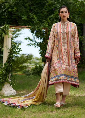 Farah Talib Aziz | Mayna Festive Prints 24 | Delkash Shirt And Dupatta by Farah Talib Aziz - Designer Dress - Type: Ladies Clothes - Available at Sana Yasir - 100% Original