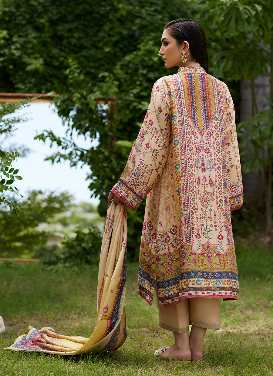 Farah Talib Aziz | Mayna Festive Prints 24 | Delkash Shirt And Dupatta by Farah Talib Aziz - Designer Dress - Type: Ladies Clothes - Available at Sana Yasir - 100% Original