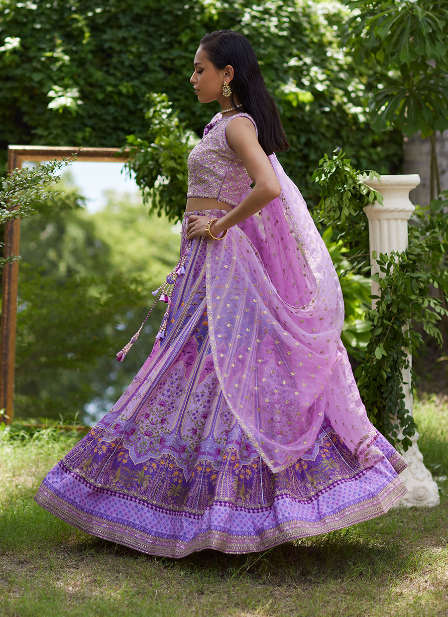 Farah Talib Aziz | Mayna Festive Prints 24 | Ferazia Embellished Lehenga Choli by Farah Talib Aziz - Designer Dress - Type: Ladies Clothes - Available at Sana Yasir - 100% Original