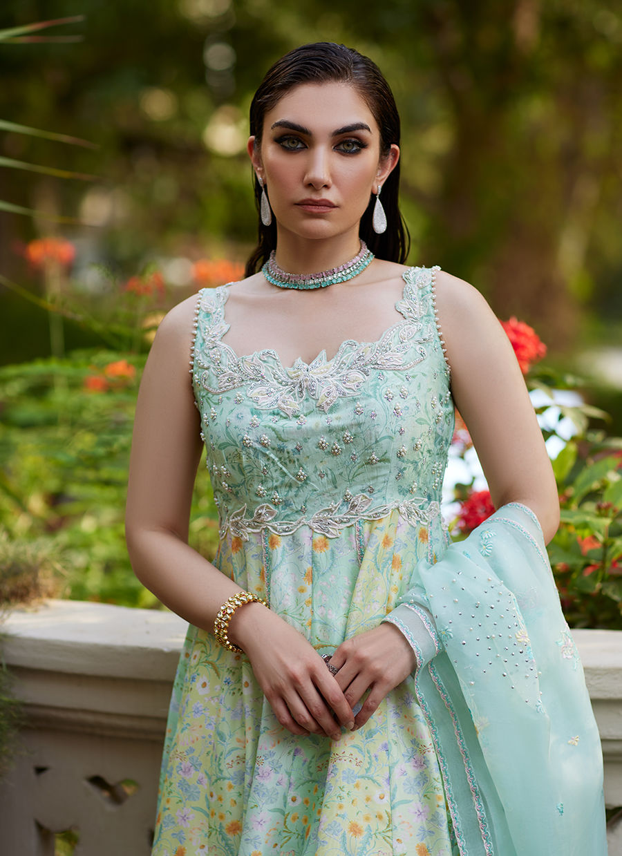 Farah Talib Aziz | Mayna Festive Prints 24 | Ifaa Kalidaar by Farah Talib Aziz - Designer Dress - Type: Ladies Clothes - Available at Sana Yasir - 100% Original