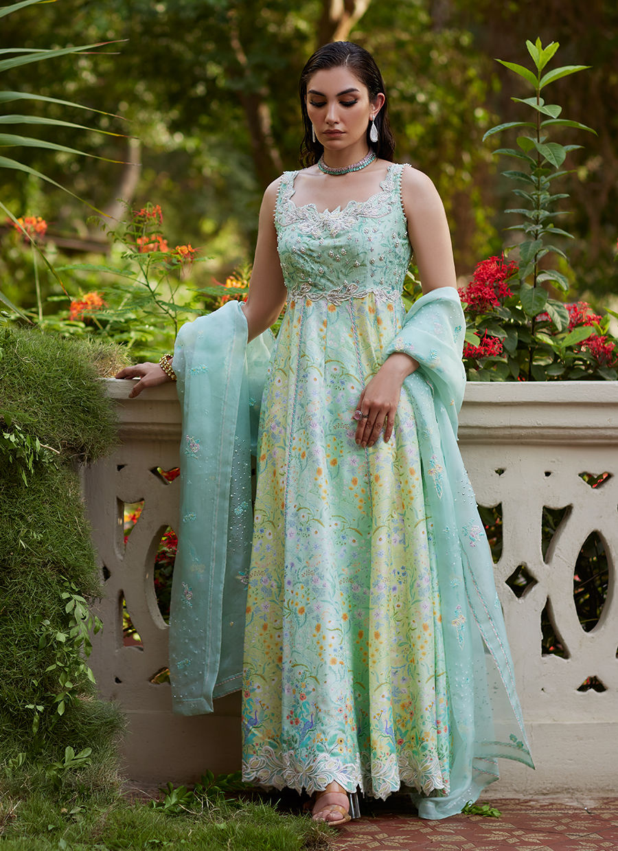 Farah Talib Aziz | Mayna Festive Prints 24 | Ifaa Kalidaar by Farah Talib Aziz - Designer Dress - Type: Ladies Clothes - Available at Sana Yasir - 100% Original