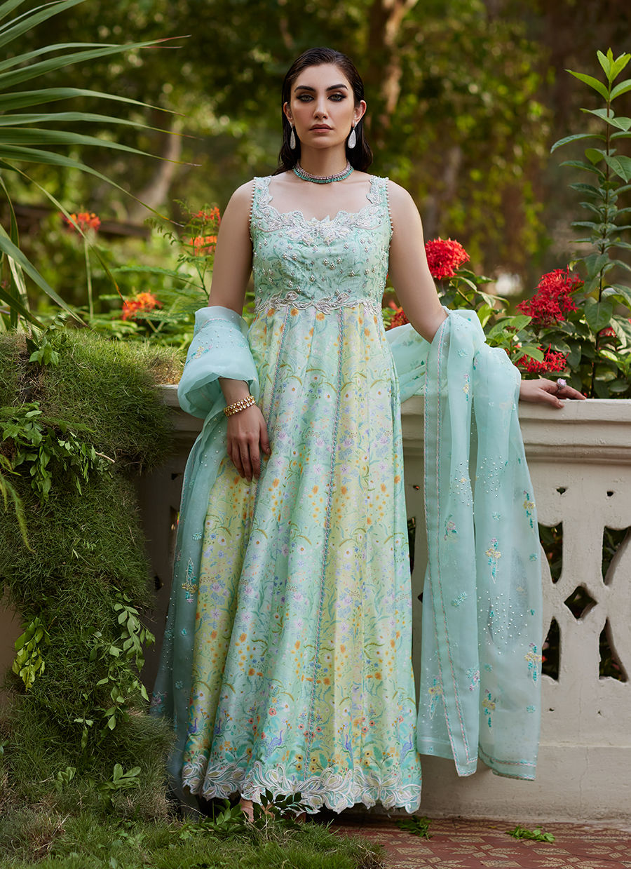 Farah Talib Aziz | Mayna Festive Prints 24 | Ifaa Kalidaar by Farah Talib Aziz - Designer Dress - Type: Ladies Clothes - Available at Sana Yasir - 100% Original