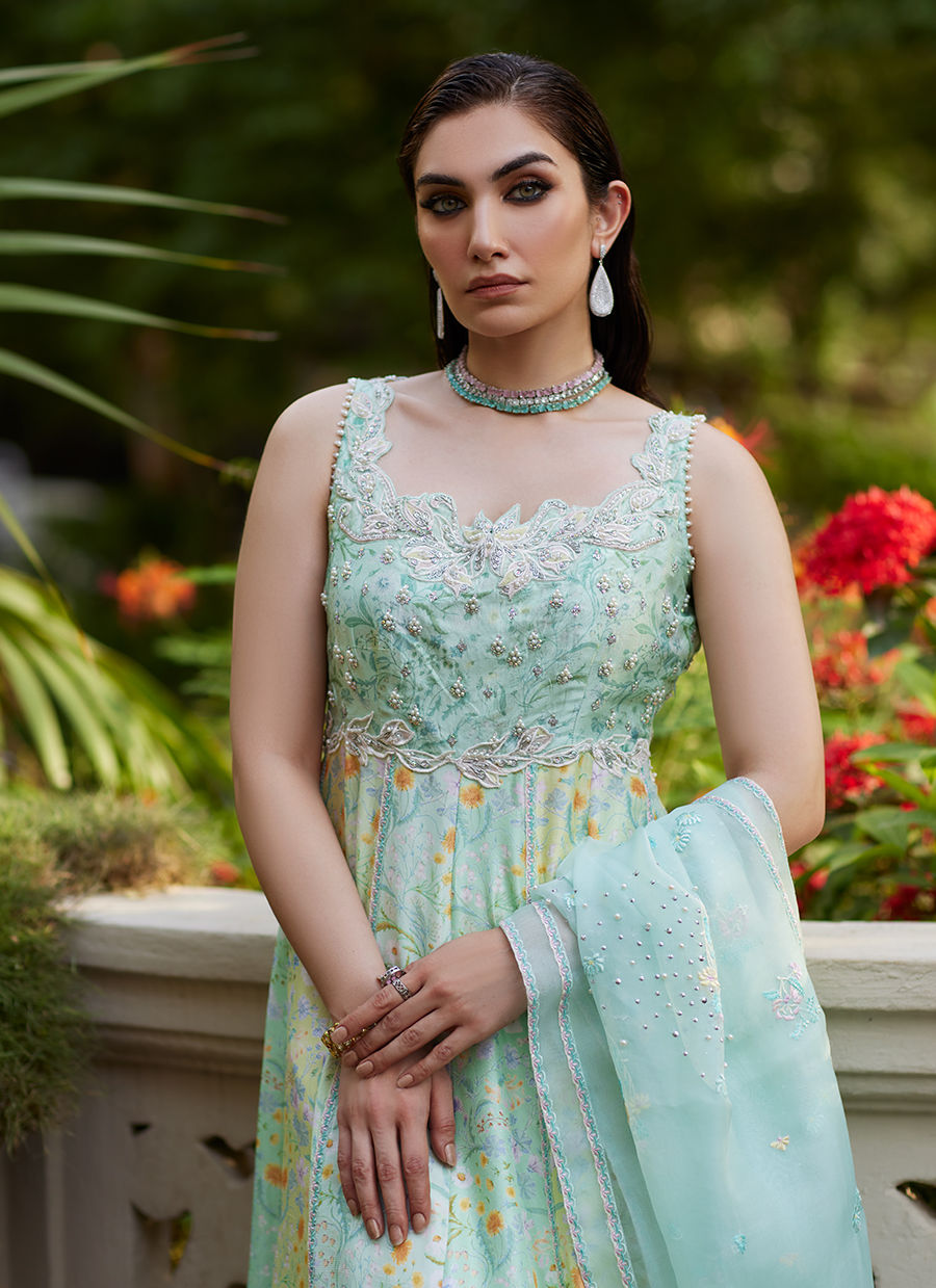 Farah Talib Aziz | Mayna Festive Prints 24 | Ifaa Kalidaar by Farah Talib Aziz - Designer Dress - Type: Ladies Clothes - Available at Sana Yasir - 100% Original