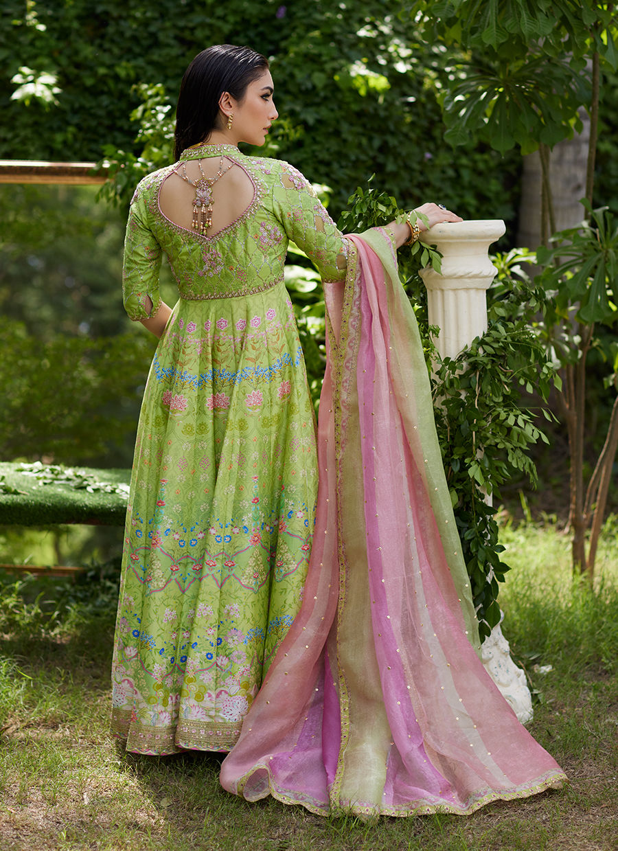 Farah Talib Aziz | Mayna Festive Prints 24 | Limees Kalidaar With Dupatta by Farah Talib Aziz - Designer Dress - Type: Ladies Clothes - Available at Sana Yasir - 100% Original