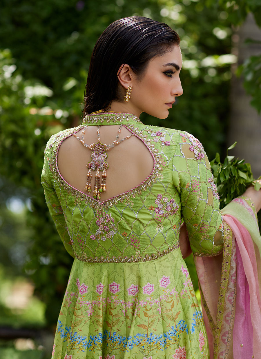 Farah Talib Aziz | Mayna Festive Prints 24 | Limees Kalidaar With Dupatta by Farah Talib Aziz - Designer Dress - Type: Ladies Clothes - Available at Sana Yasir - 100% Original