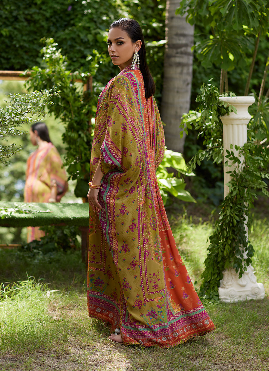 Farah Talib Aziz | Mayna Festive Prints 24 | Qailah Kaftan by Farah Talib Aziz - Designer Dress - Type: Ladies Clothes - Available at Sana Yasir - 100% Original